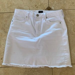 NWOT Just Black Denim Skirt in White